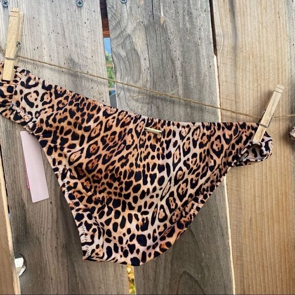 Victoria’s Secret leopard bikini top and bottom NWT size XS - Picture 7 of 15